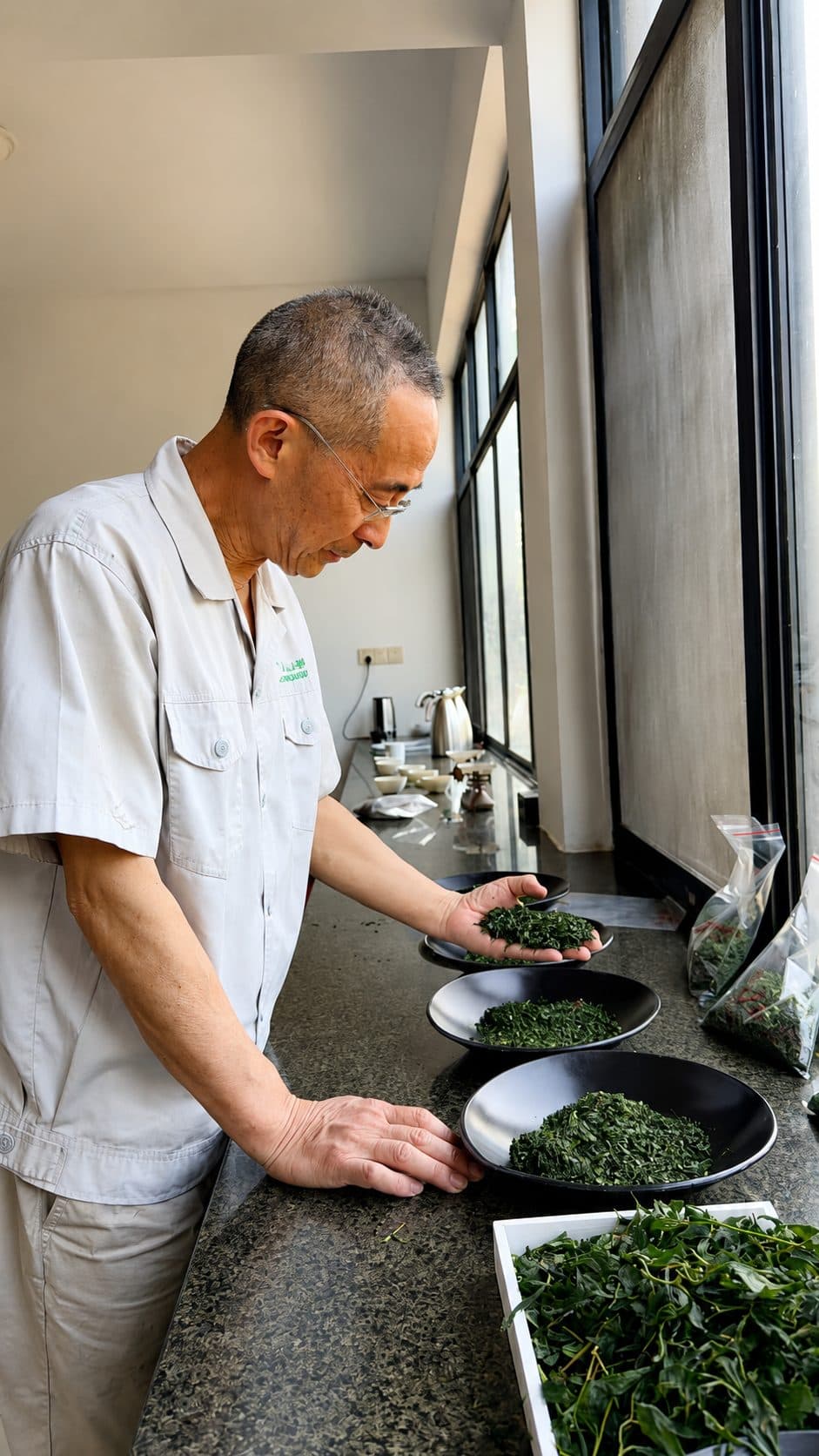 Grading and quality control of tea